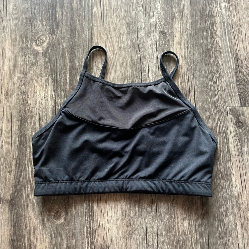 Marikatek Black Sports Bra with Mesh Detail Sz S